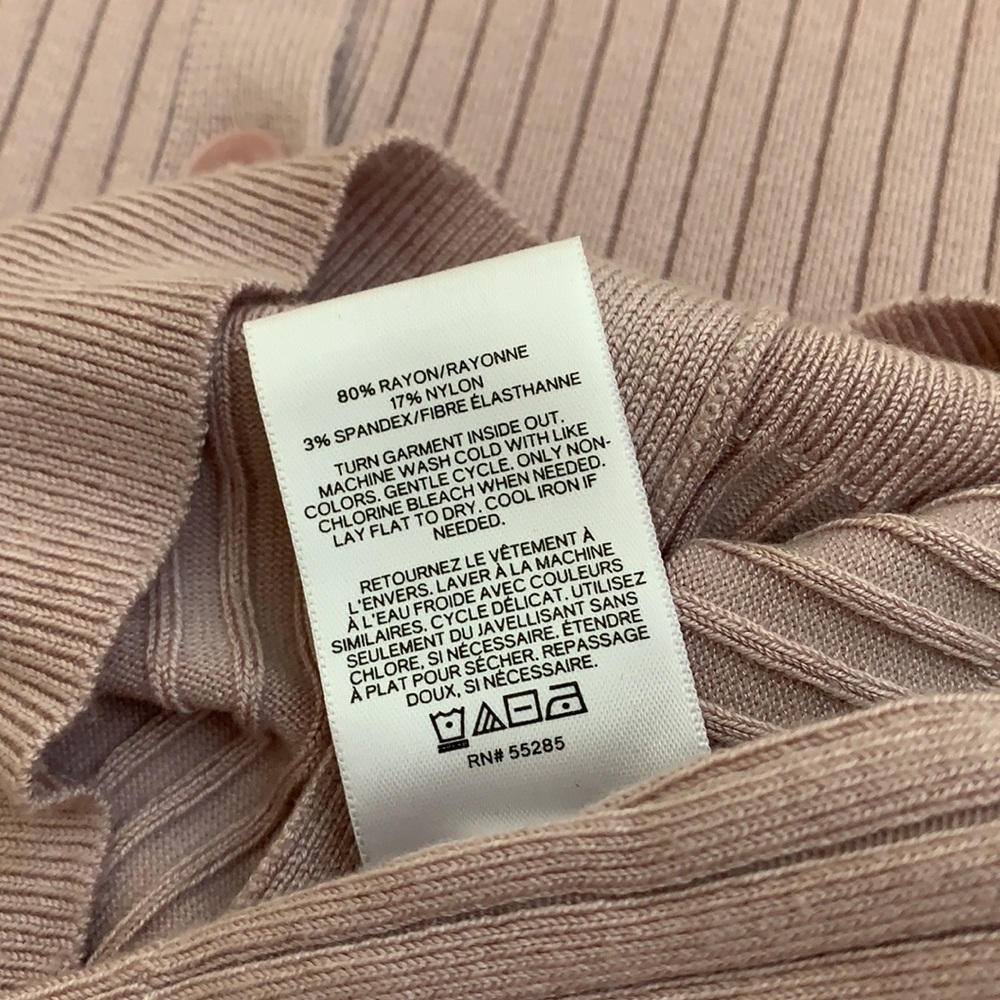 Express Button Down Ribbed Cardigan - Picture 8 of 9